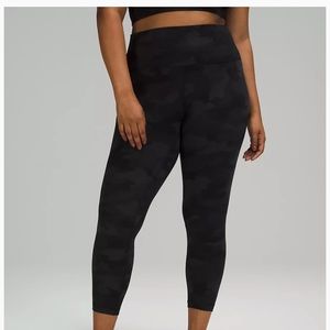 Lululemon black camo Align leggings size 6